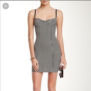 American Apparel bustier striped dress